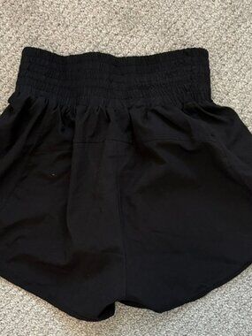 High Waist Black Women's running Shorts